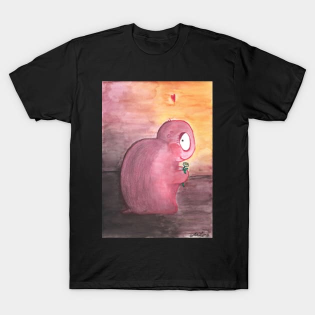 Shy Love T-Shirt by HenriYoki